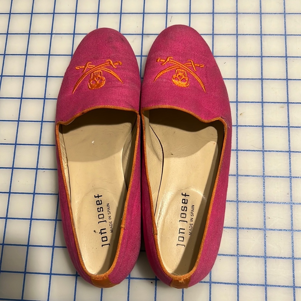 Jon Josef pink pirate flats